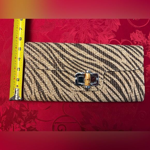 Vintage MMS Design Studio Sea Grass Envelope Clutch Crossbody Bag – Boho Chic - Picture 6 of 9